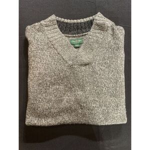 David  Taylor Collection Mens XL ‎ Grey Long Sleeve Waistband Polo Sweater